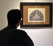 نمایش آثار تذهیب هنرمند ارزشی اهواز در گالری استاد محمدخواه