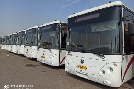 اولین بخش از اتوبوس های جدید آتروس (شرکت ایرانخودرو دیزل) وارد اهواز شد