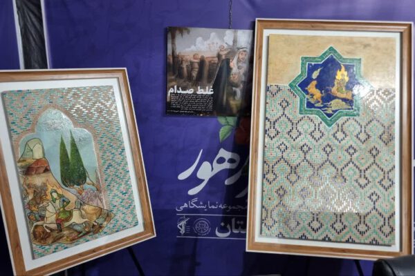 روحانی خوزستانی که نقاشی فاخر او در کنگره ۲۴ هزار شهید خوزستان تقدیم رهبری شد